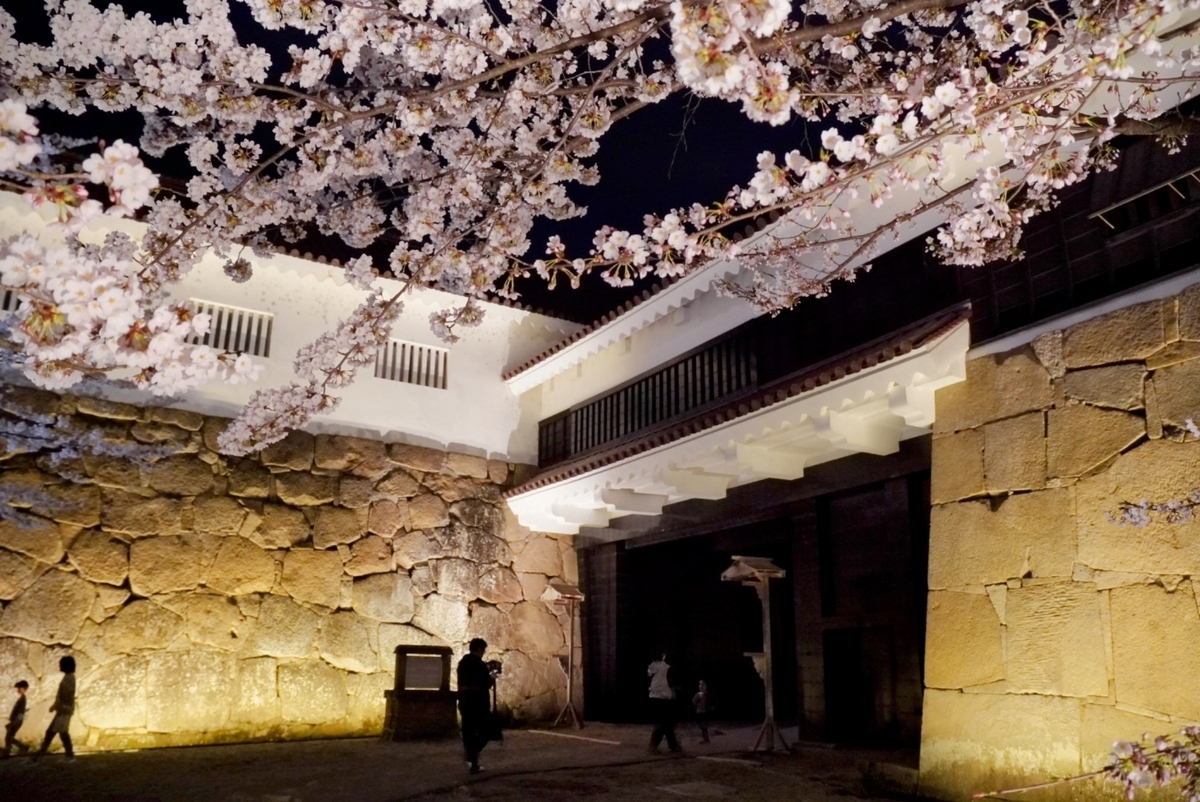 天守を撮るのに必死でみんな意外と撮らない鉄門もかっこいい🌸向かって右側に立って撮影しました。