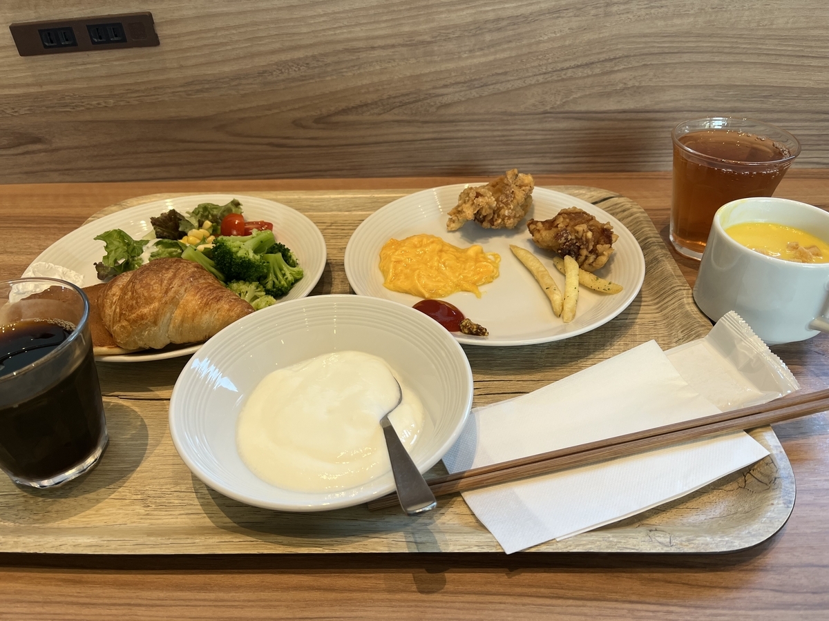 ホテルメッツ新木場の朝食ビュッフェをいただく