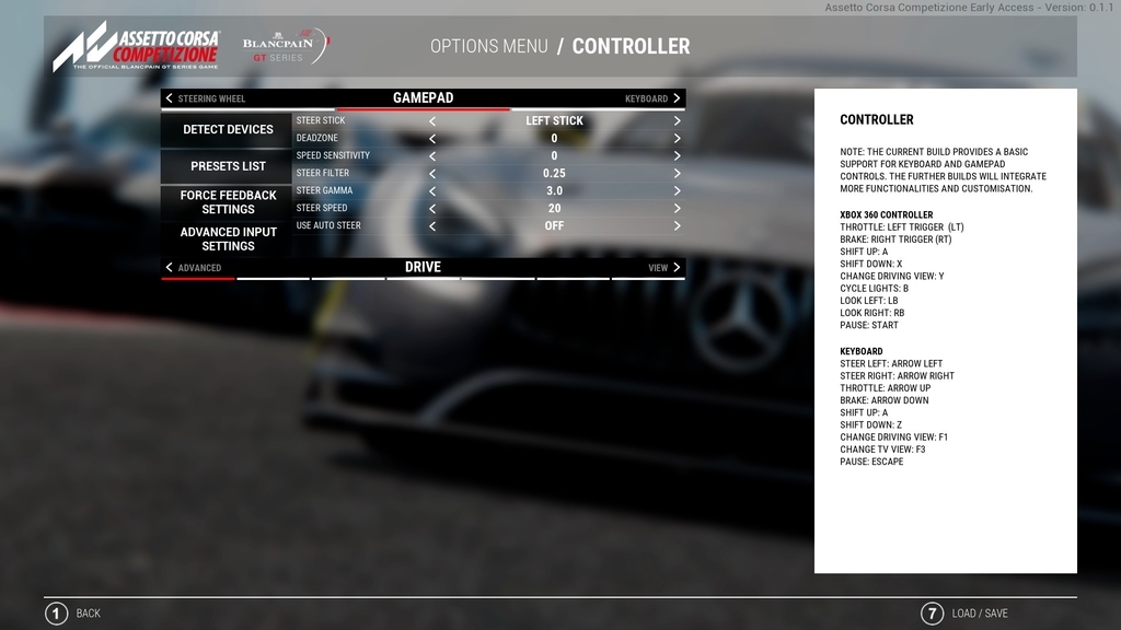 Assetto Corsa Competizione Steamコントローラの設定 暇人雑記