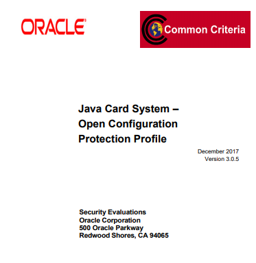 Java Card Protection Profile - Smart Card Guy