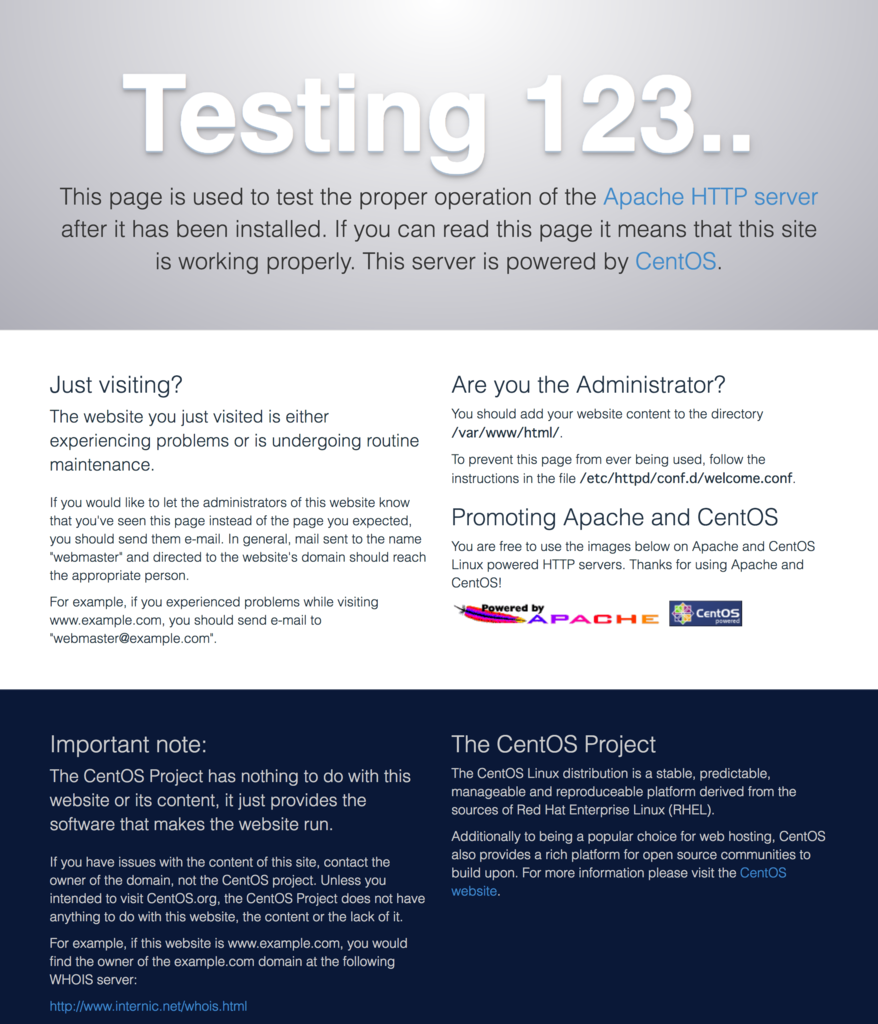 Apache HTTP Server Test Page