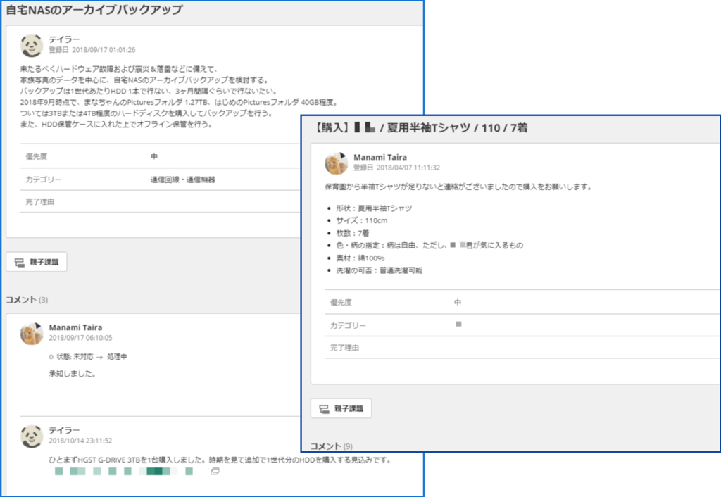 家庭内稟議