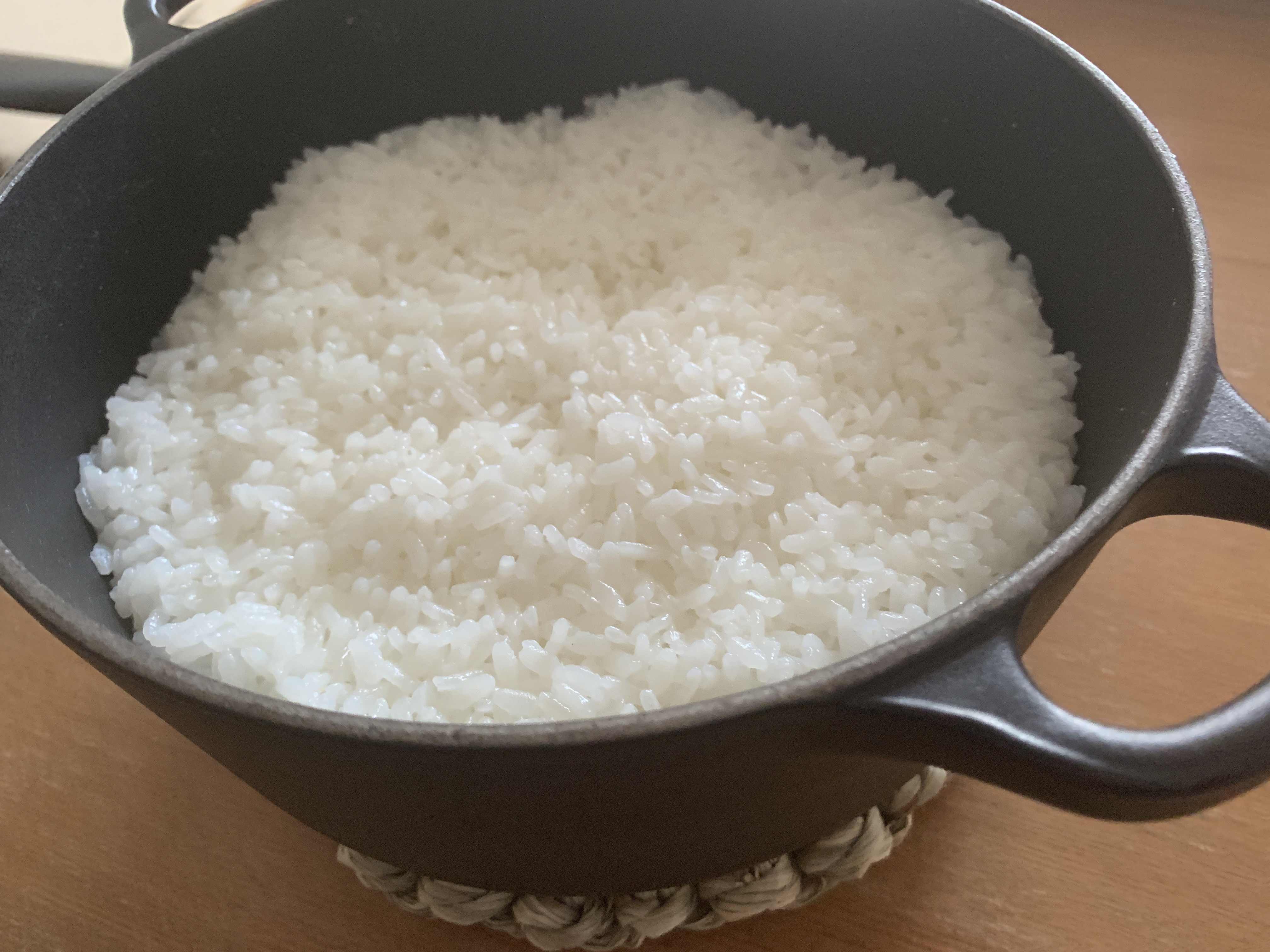 ココット・ロンドで炊いたご飯