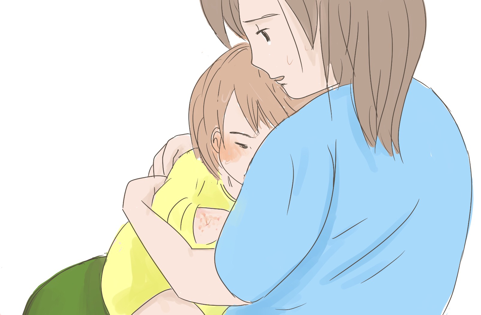 ある夜ついに、子どもが熱を出してしまった