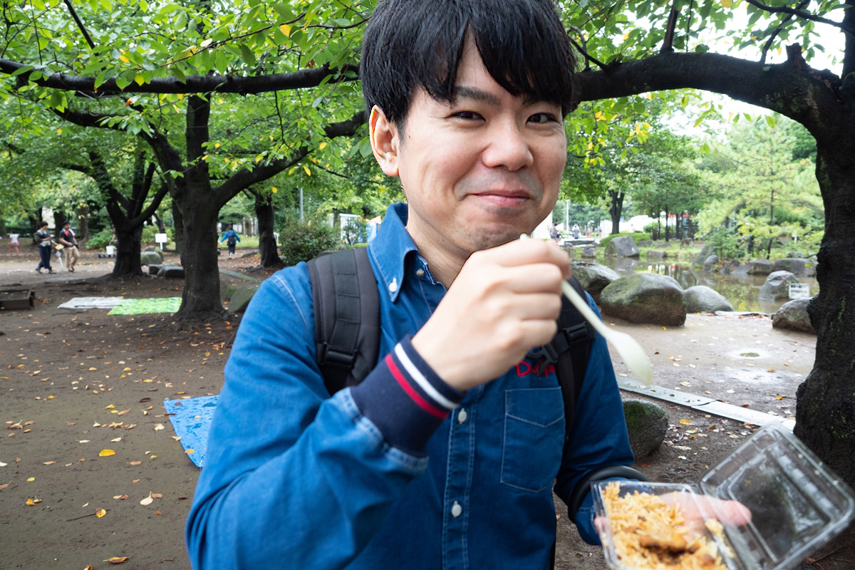 日本ビリヤニ協会のビリヤニがあまりにおいしくて思わず笑顔になってしまいました