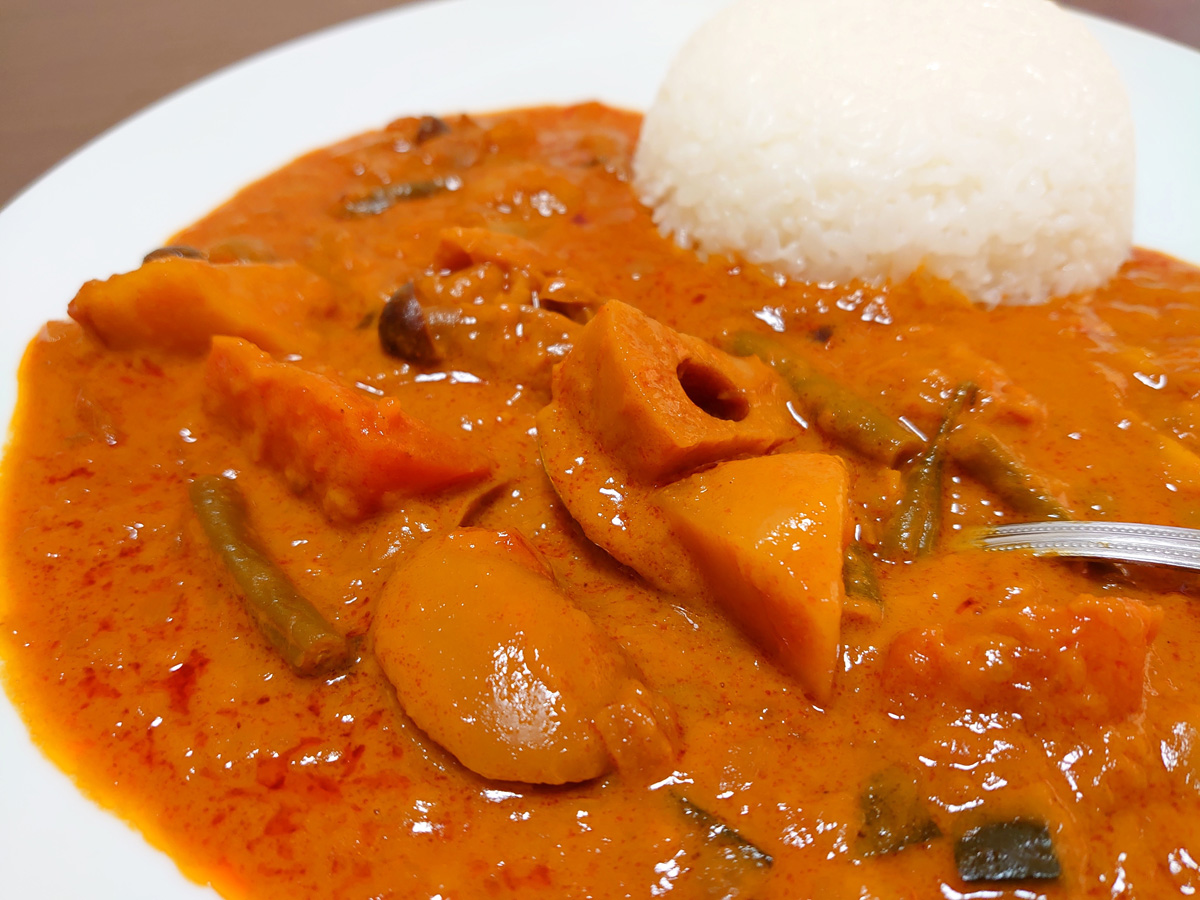 中村屋 味文化 野菜カリー 盛り付け例