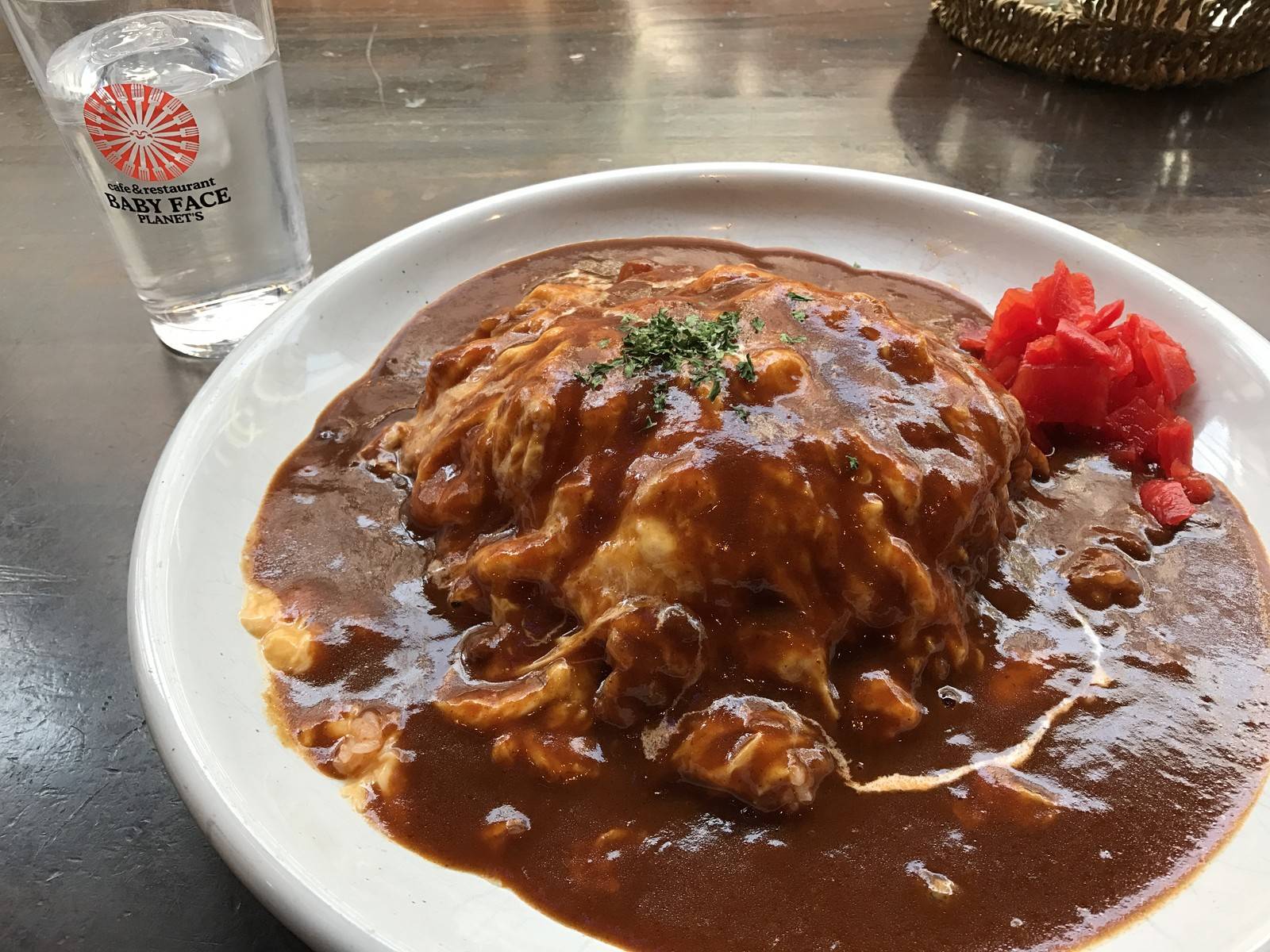 ふわふわ帽子のオムライス