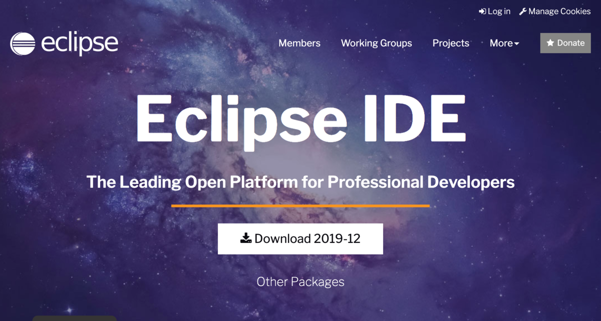 Eclipseのページ