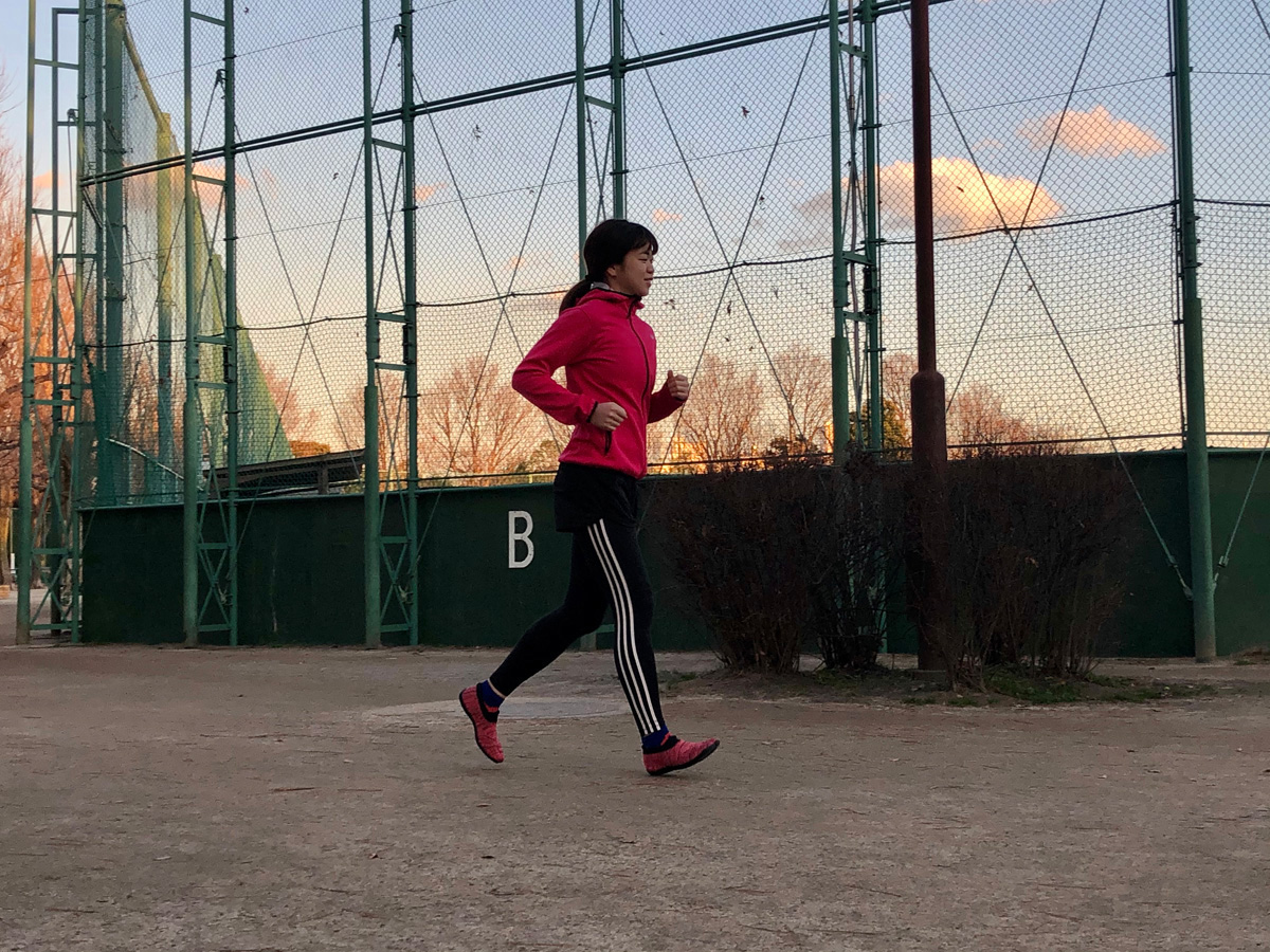 有酸素運動の定番、ランニングも行っています