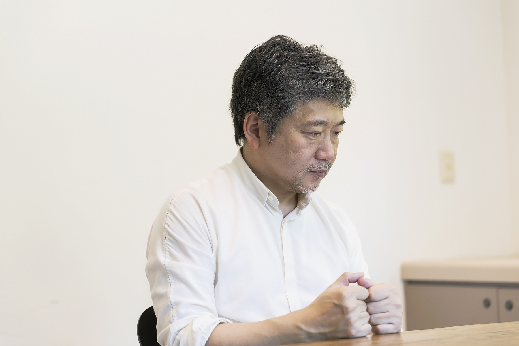 是枝裕和さんのインタビューカット