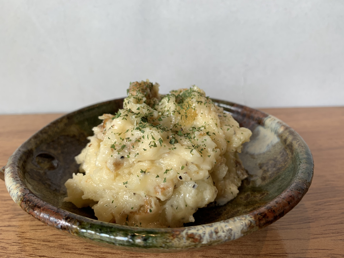 「おでんと天ぷらとお酒 musubi kyoto」のポテサラ