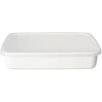 野田琺瑯 ホワイトシリーズ レクタングル浅型L