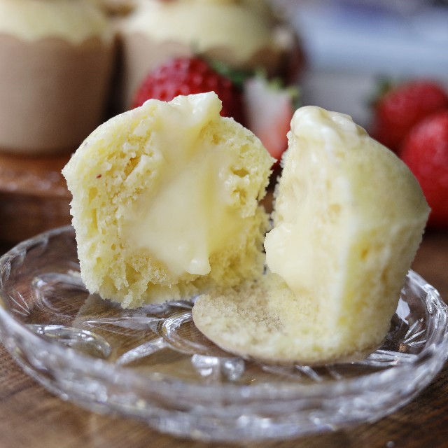 蒸しケーキの中身 蒸しケーキの中身