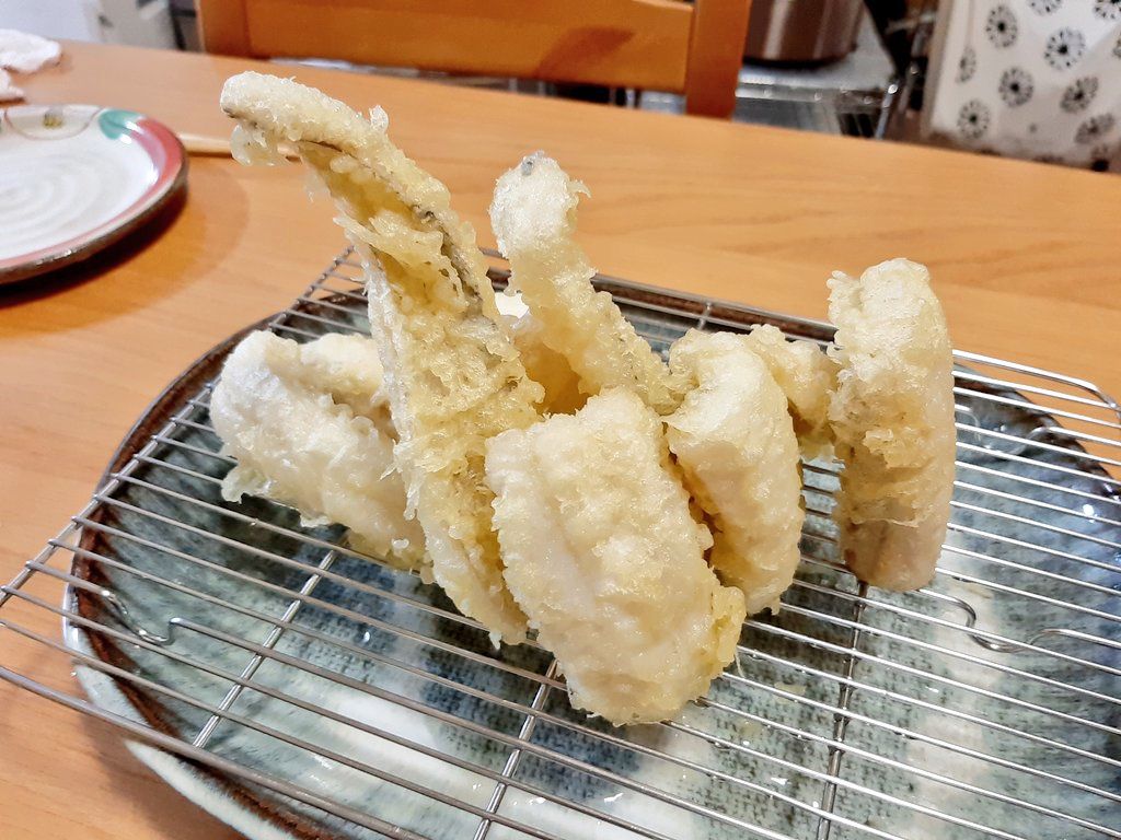 タチウオの天ぷらを作った
