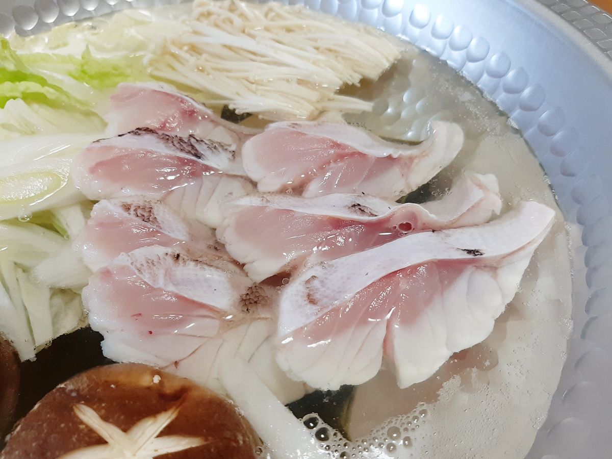 マハタを水炊きにした