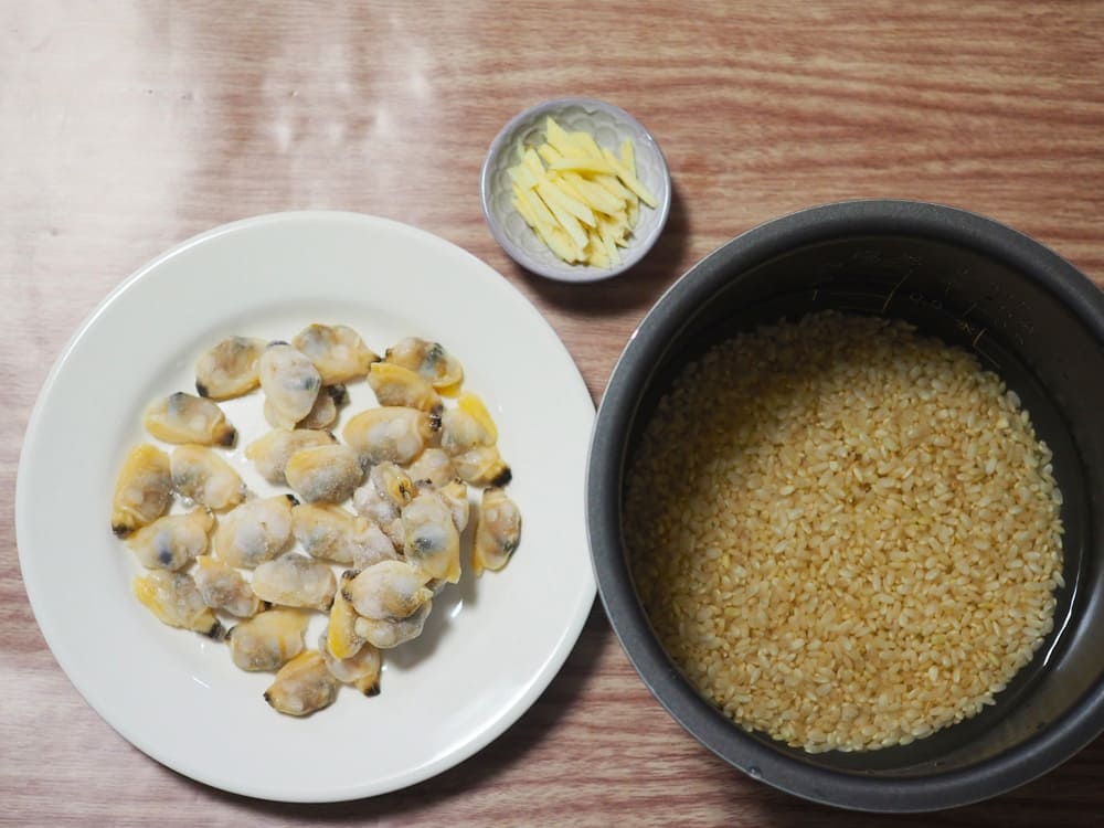あさりの炊き込みご飯 材料