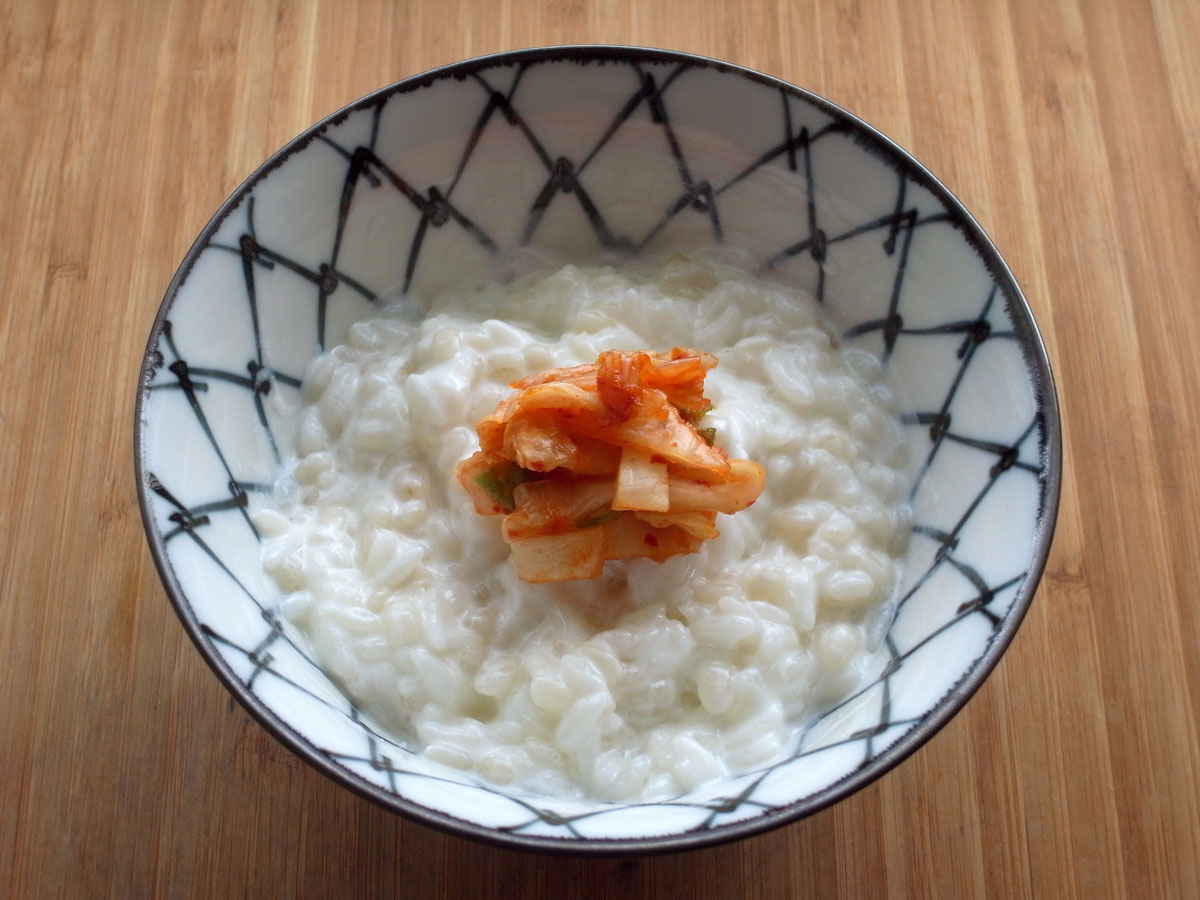 キムチのヨーグルトご飯