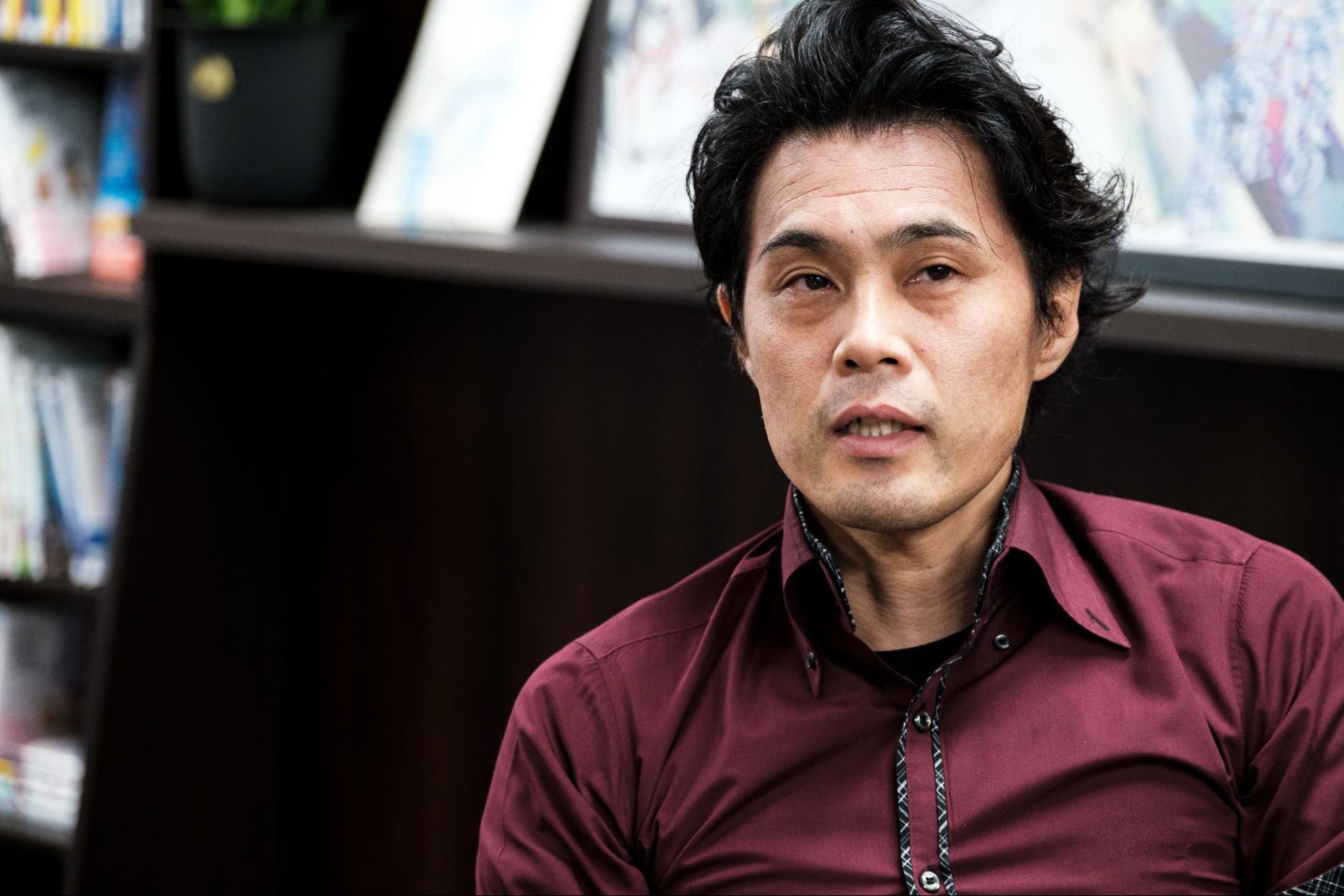 三木一馬さんの正面