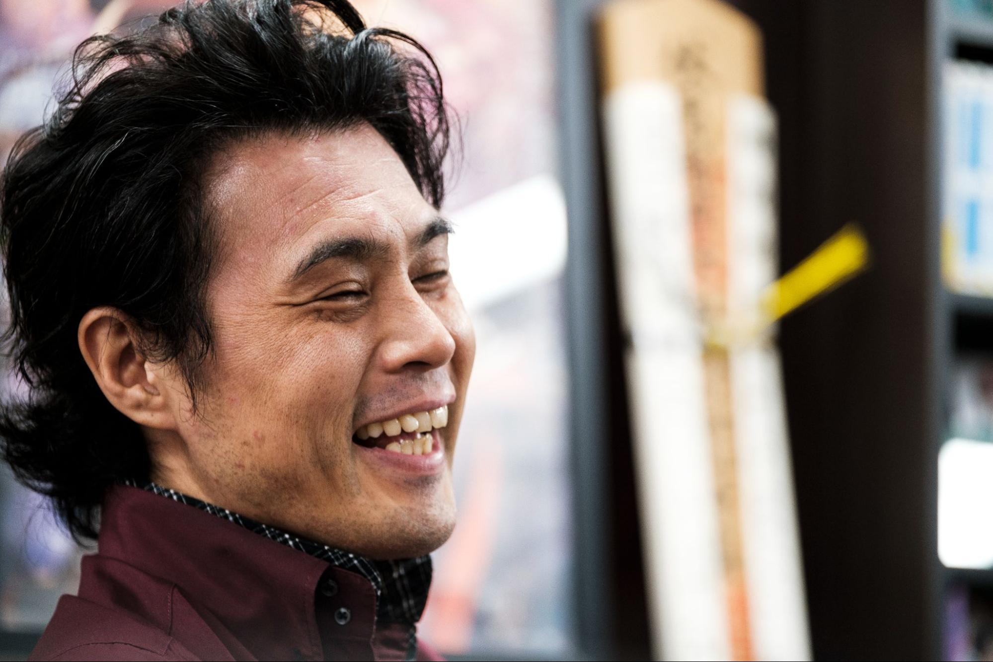 三木一馬さんの満面の笑顔