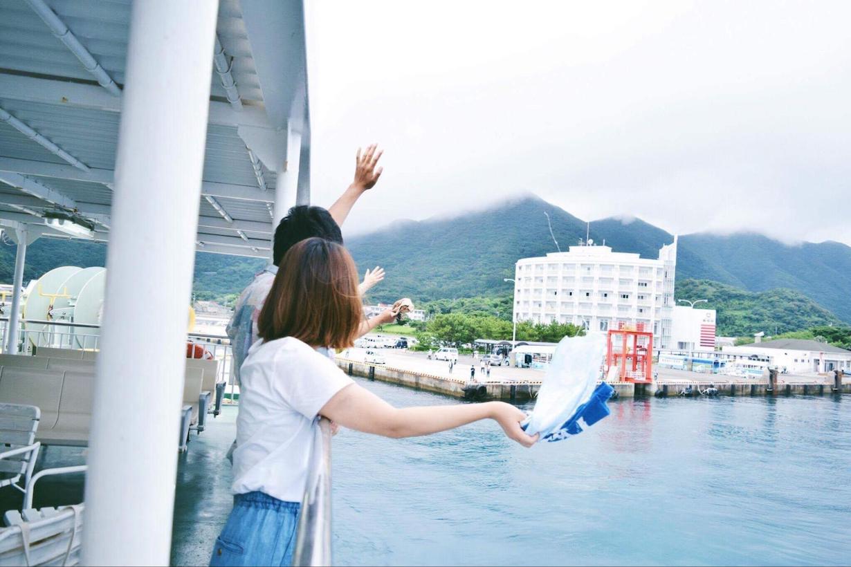 松薗美帆さんと甑島