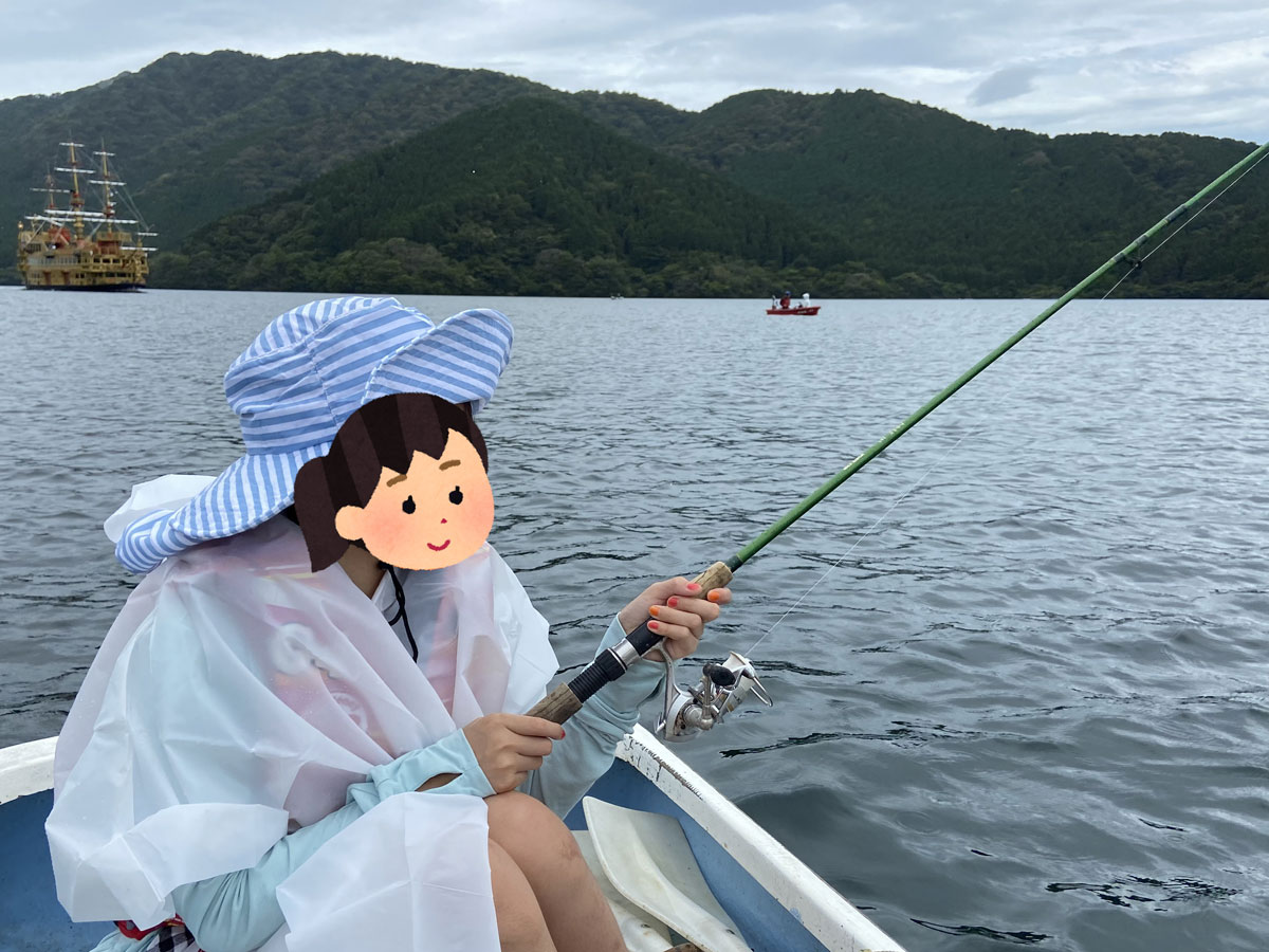 小学4年生の娘も同乗しています