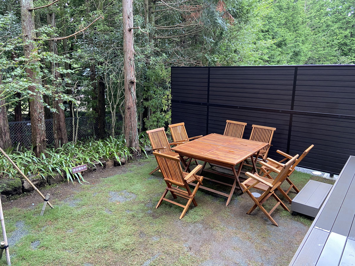 晴れていればここでBBQできるようです
