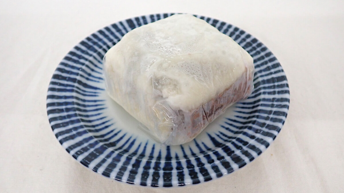 ぴったり包んである。このままレンジOK！