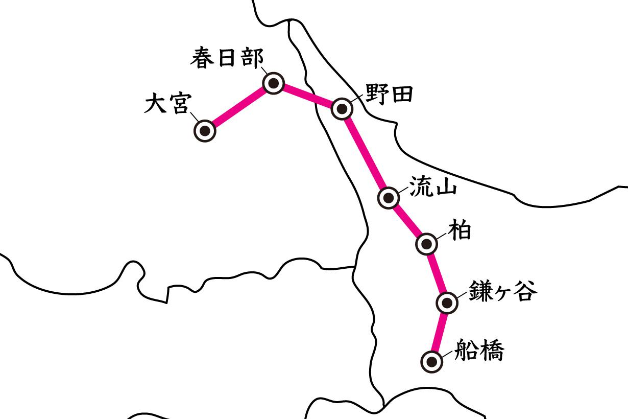 東武アーバンパークライン 路線図
