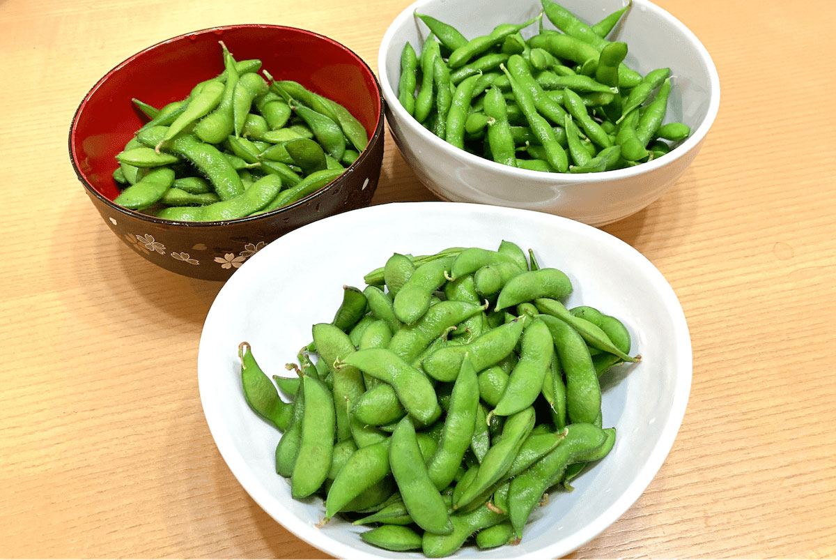 枝豆を食べ比べてみる