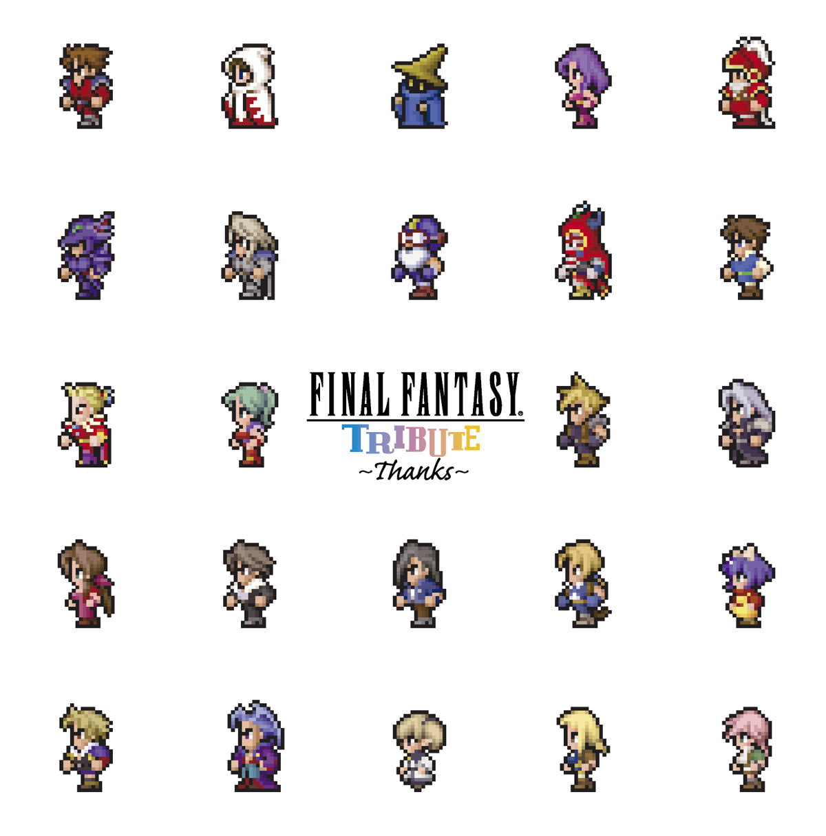 渋谷員子さんが手掛けたCD『FINAL FANTASY TRIBUTE~ THANKS ~』のジャケット絵