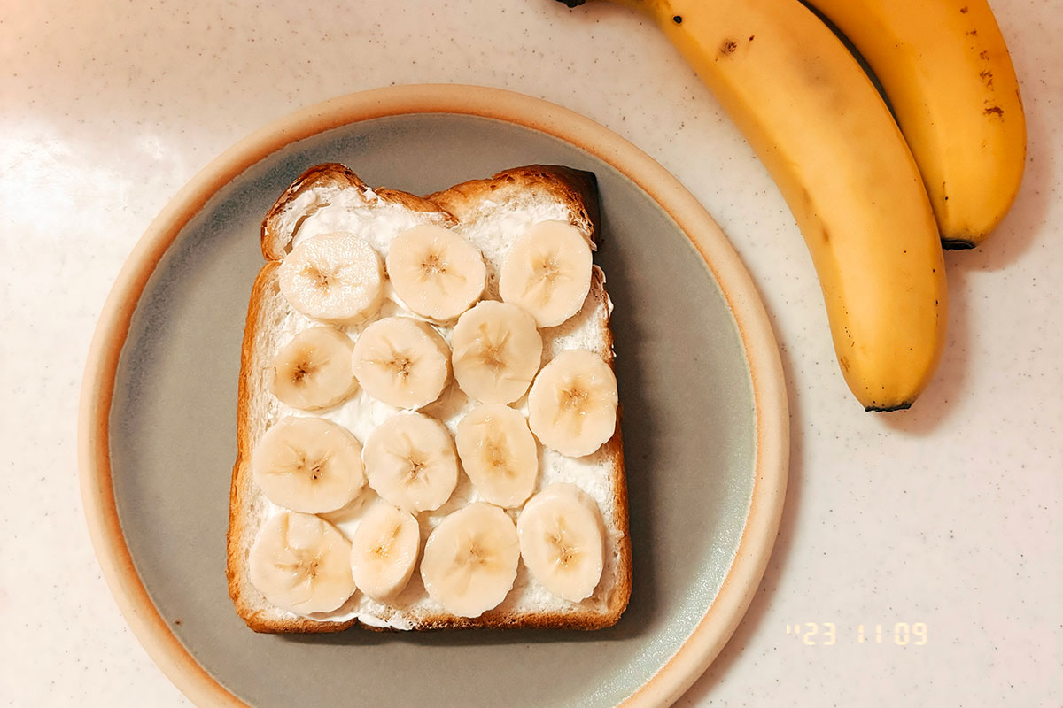 バナナのフルーツサンド