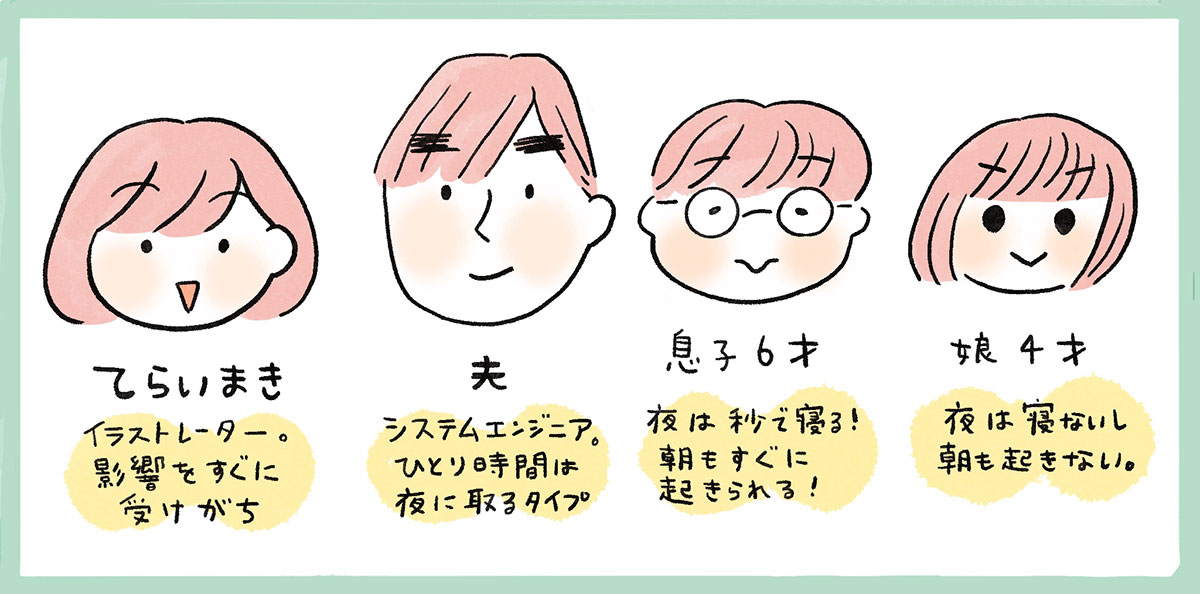 てらいまきさん一家