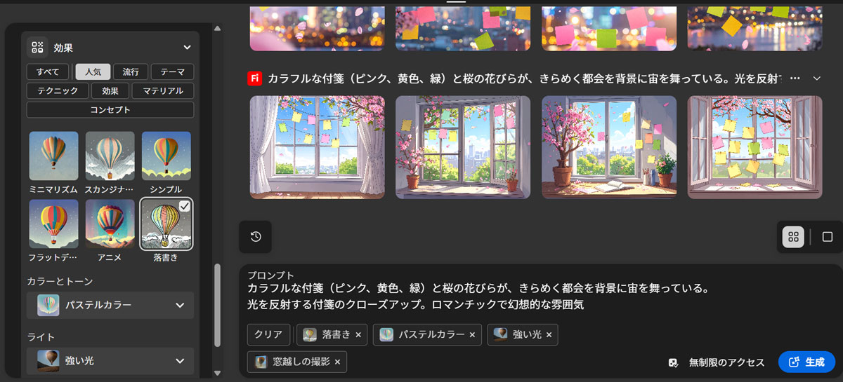 スタイルの設定