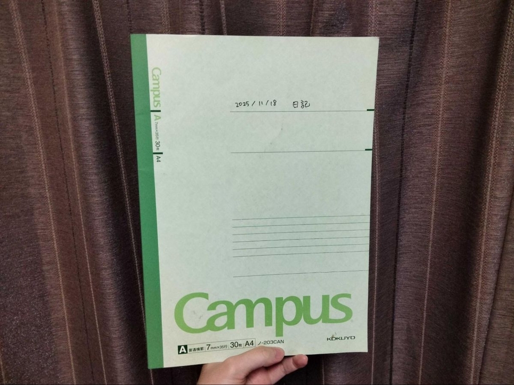 何冊目になるか分からないほど書いてきた日記