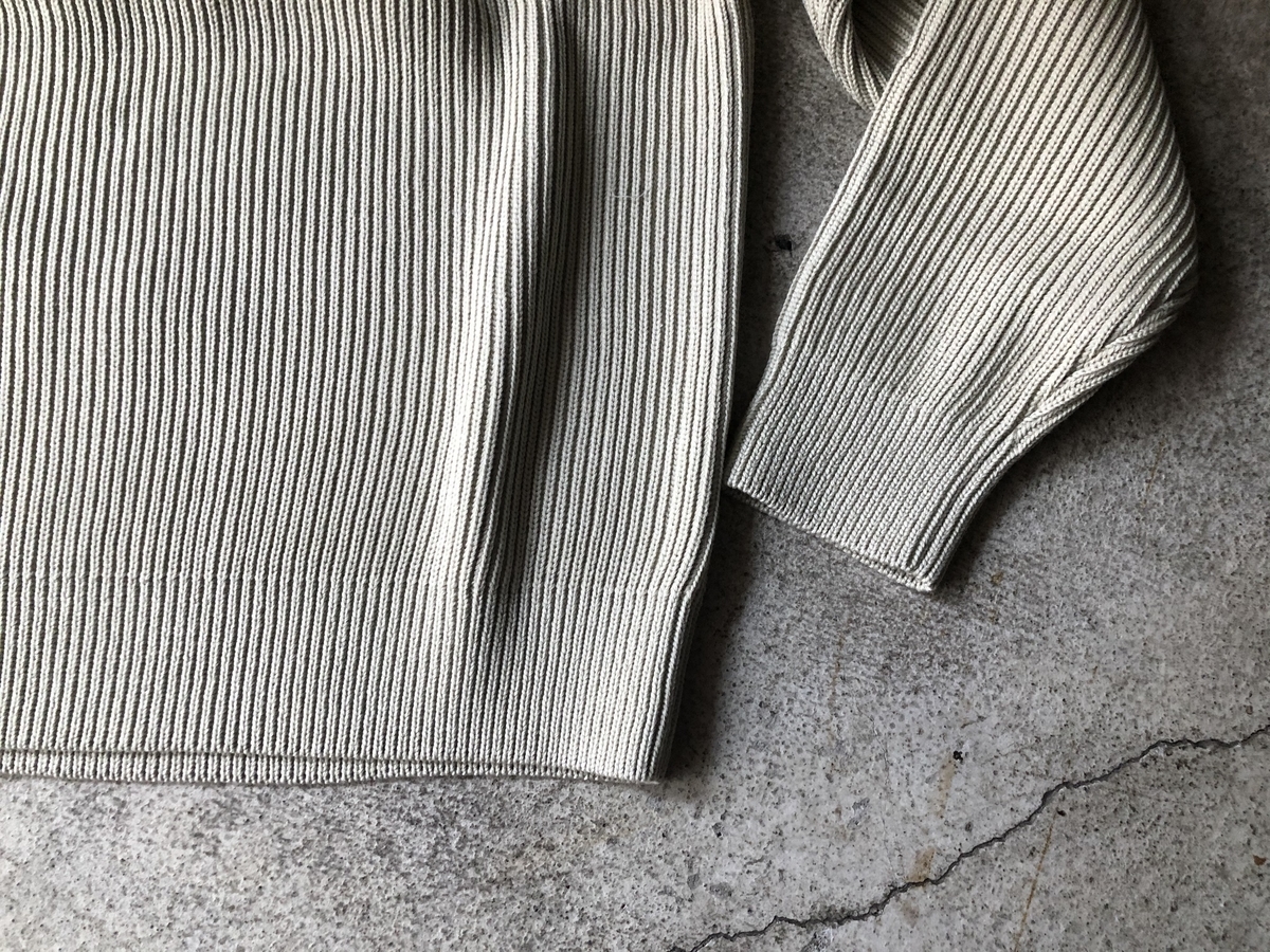 COMOLI - AURALEE 19AW アランニット　ベスト　アイボリー 25AW AURALEE様のニットのご紹介 | KNIT MAGAZINE