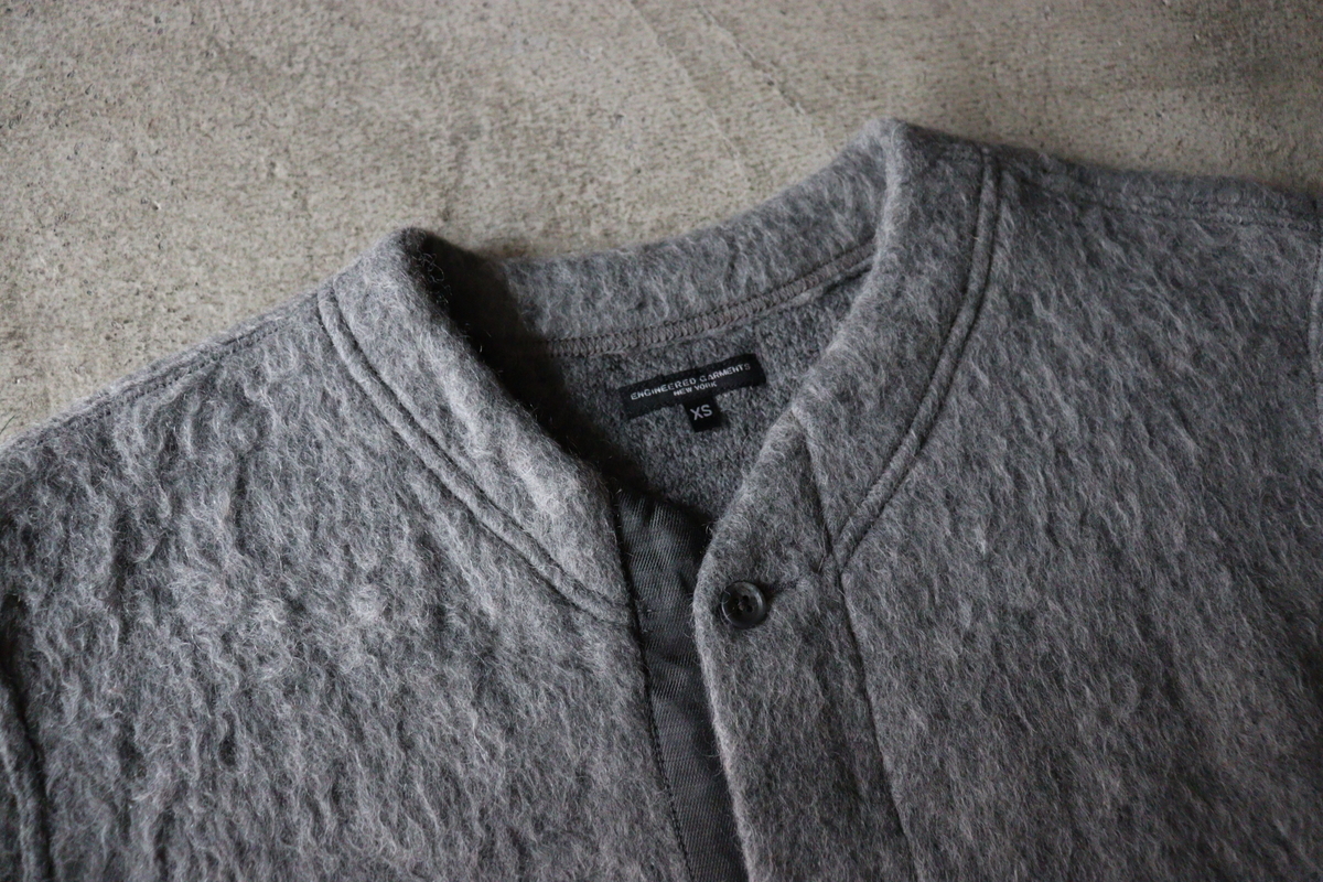 ENGINEERED GARMENTS 通販ショップ販売 カーディガン モヘア garments engineered ノーカラージャケット