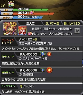 モンスターストライク 金太郎 獣神化 性能