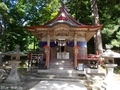 20190716 中野神社の大杉 拝殿(黒石市南中野)