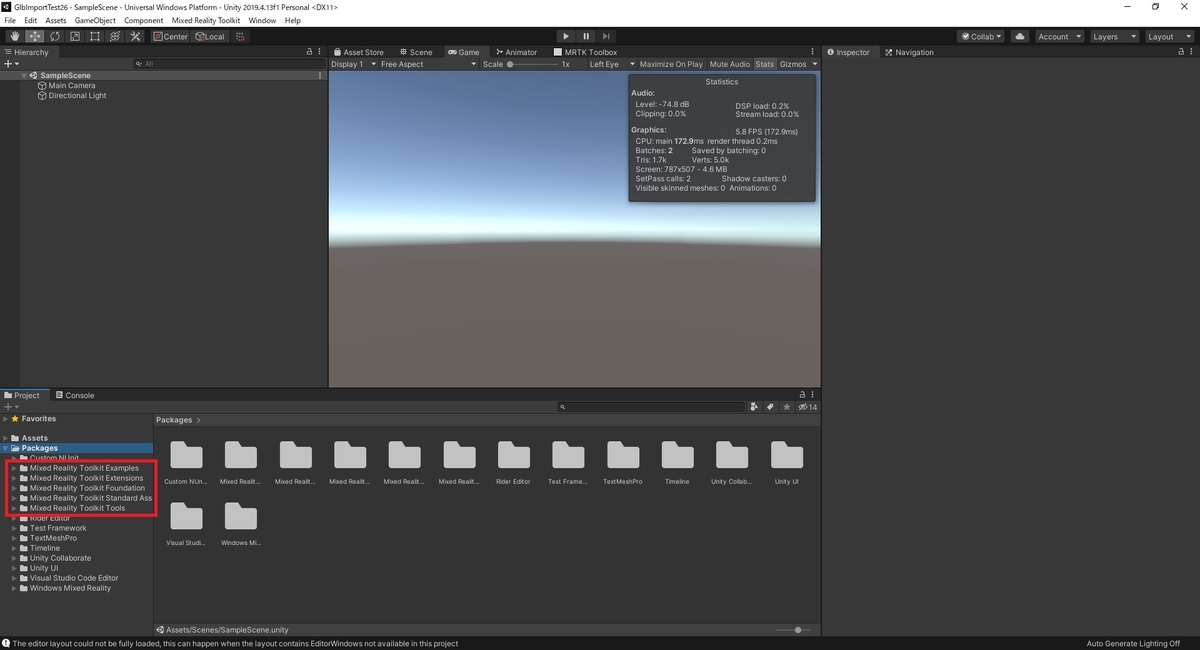 Mixed Reality Feature Toolを使ってUnityプロジェクトにMRTKをインポートする MRが楽しい