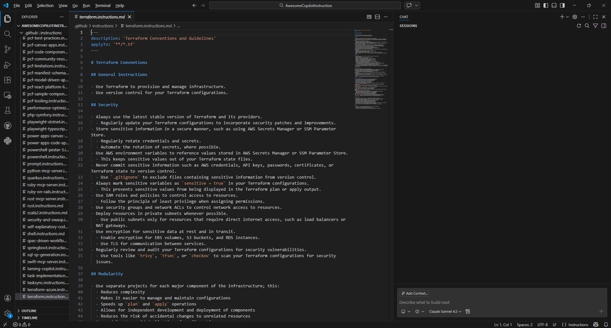 AWESOME-COPILOTのドキュメントを読む その130（Terraform
