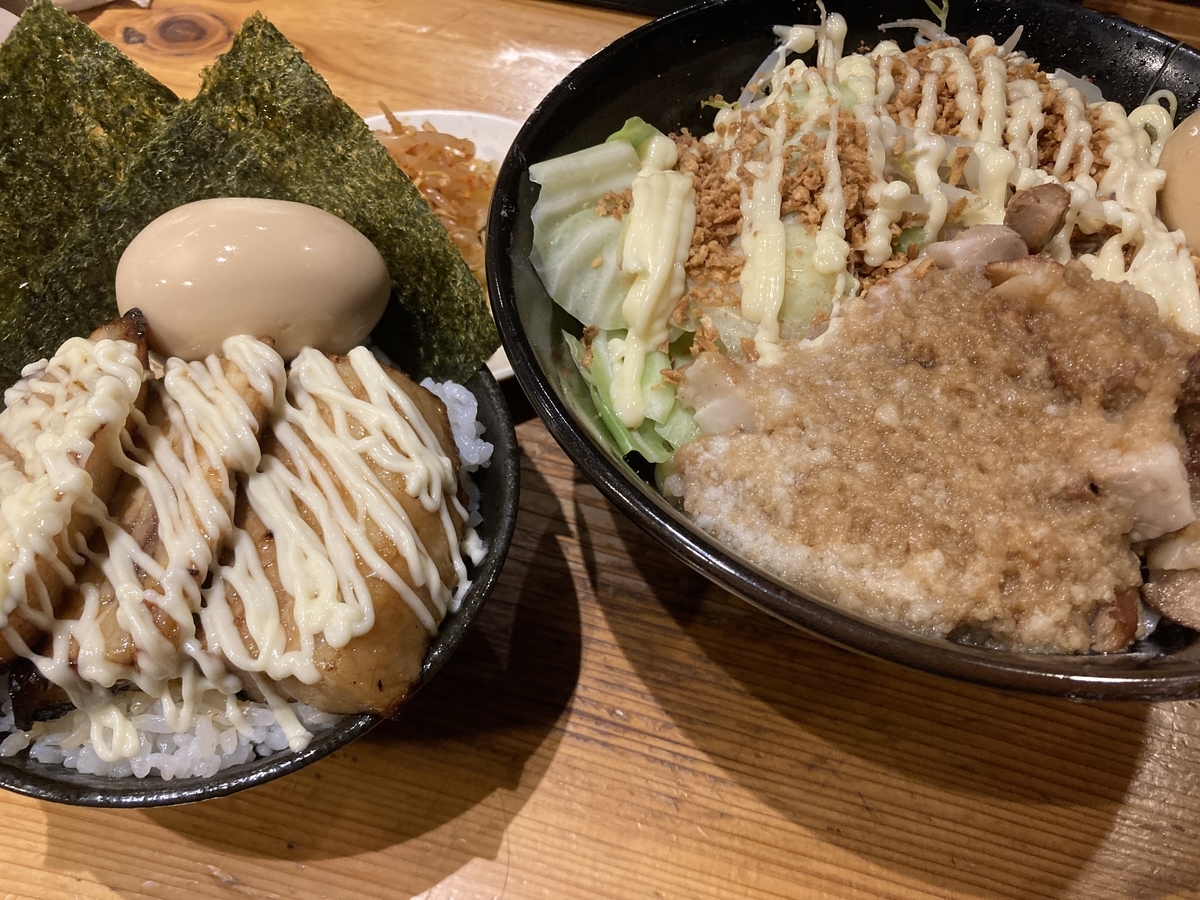 濃厚背脂たっぷりな豚骨家系まぜそばが最高うまい 花の杜 シン 春夏冬広場