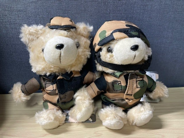迷彩柄クマのぬいぐるみセット 今年も迷彩柄のくまのぬいぐるみをゲット！ - blue deco design lab
