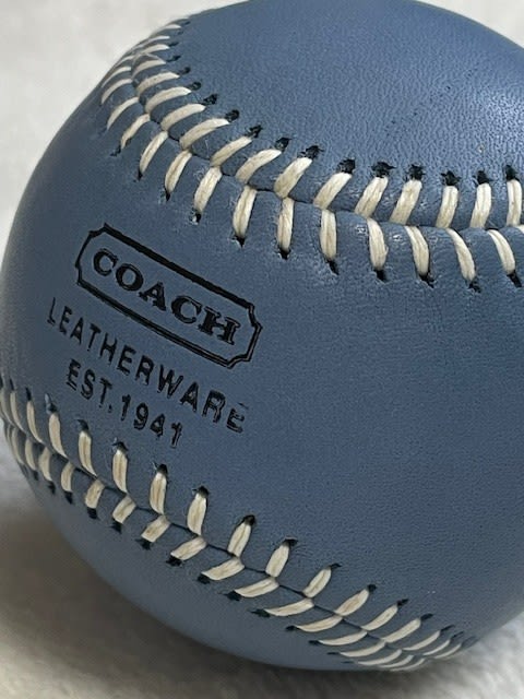 COACHの青い野球ボール！ - blue deco design lab