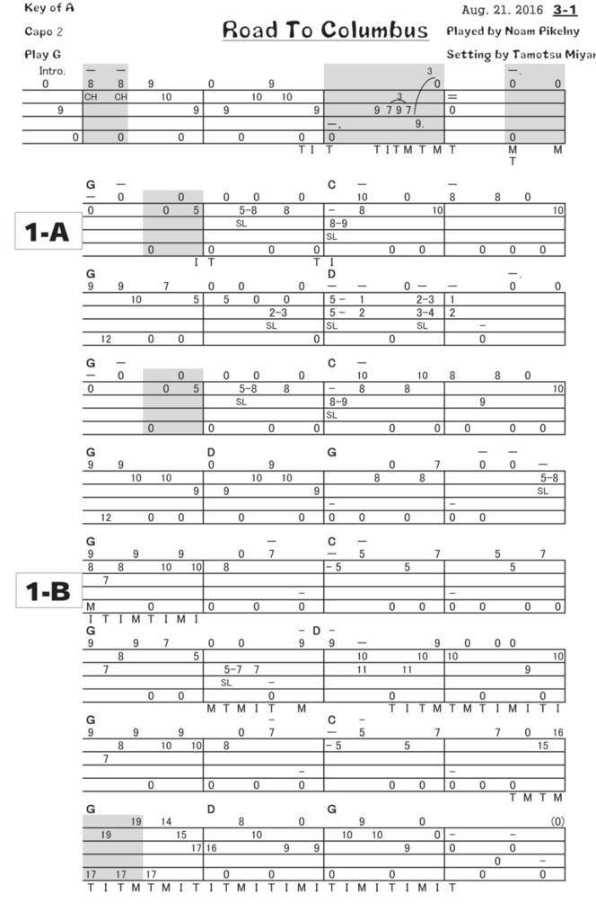 Road To Columbus Banjo tab1