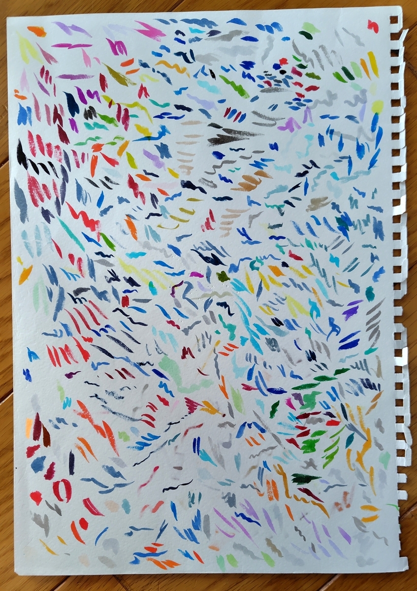 ペンの試し描き①