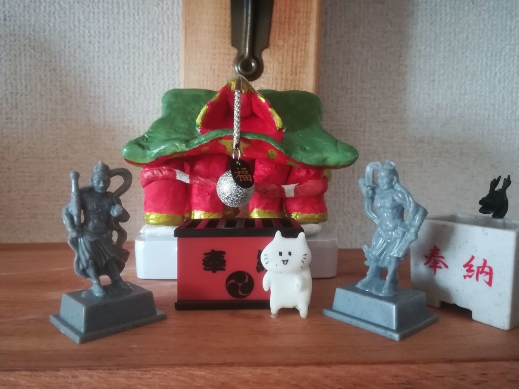 デバッグ神社を粘土で建てました 腹は減る