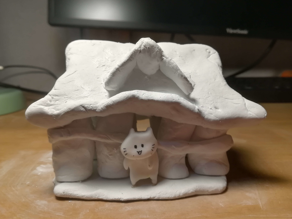 デバッグ神社を粘土で建てました 腹は減る