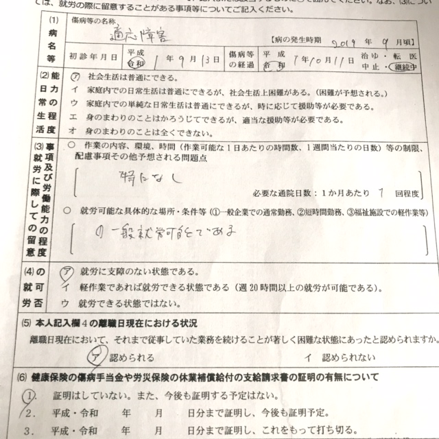 障害 診断 書 適応 社員がうつ病で診断書を持ってきたら