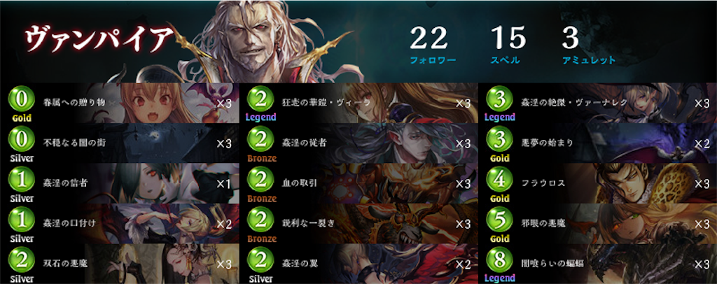 蝙蝠ヴァンプ2 Bnz Svのシャドバース 蝙蝠ヴァンプ2 Bnz Svのシャドバース