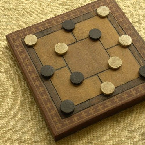 ボドゲ美術館レポ ナインメンズモリス Nine Men S Morris フルボッコゲームといえばコレです ぼーどげーむ美術館